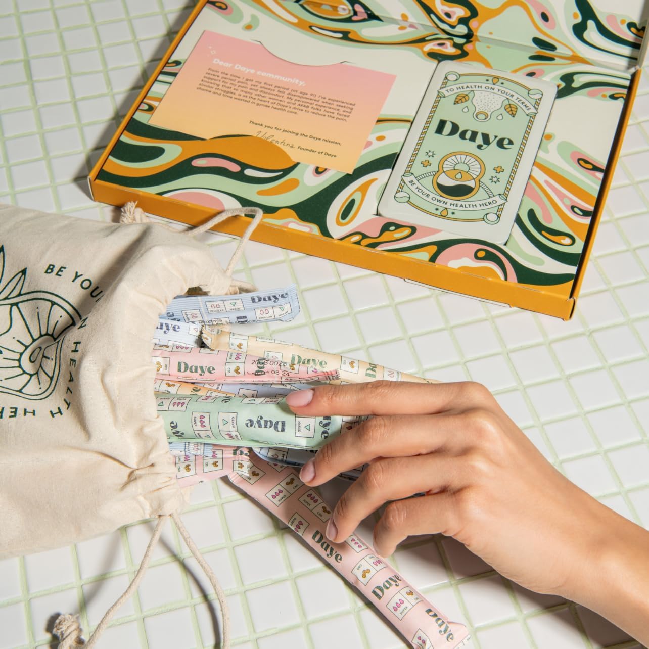 DAYE Organic Super Tampons – 100% Organic Cotton