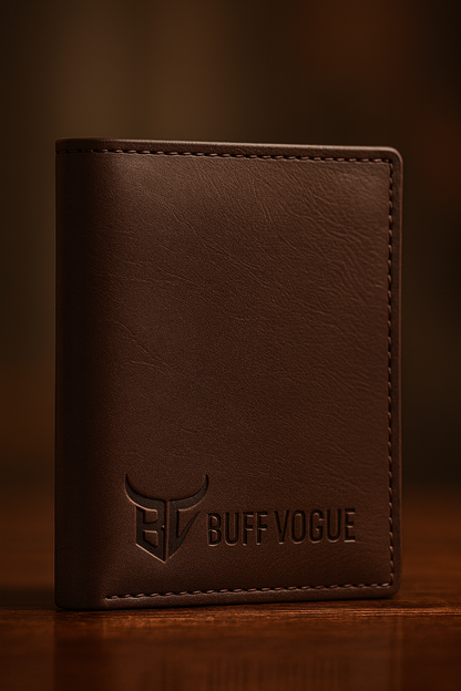 Buff Vogue Premium Leather Wallet – Slim, Stylish & Durable Men’s Bifold / Card Holder