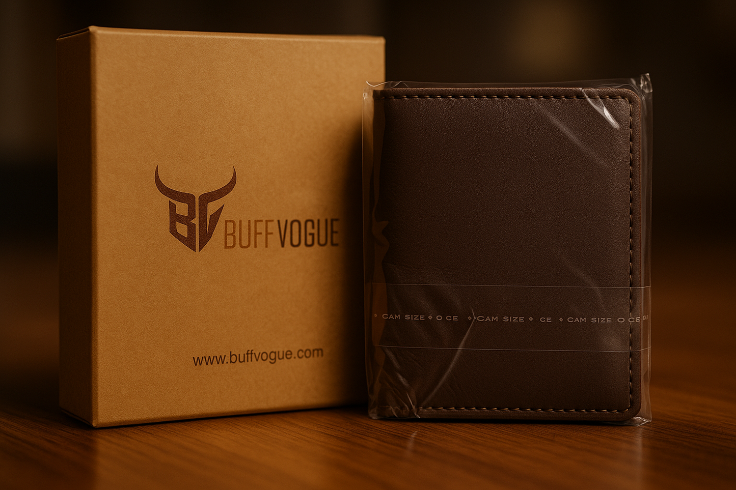 Buff Vogue Premium Leather Wallet – Slim, Stylish & Durable Men’s Bifold / Card Holder