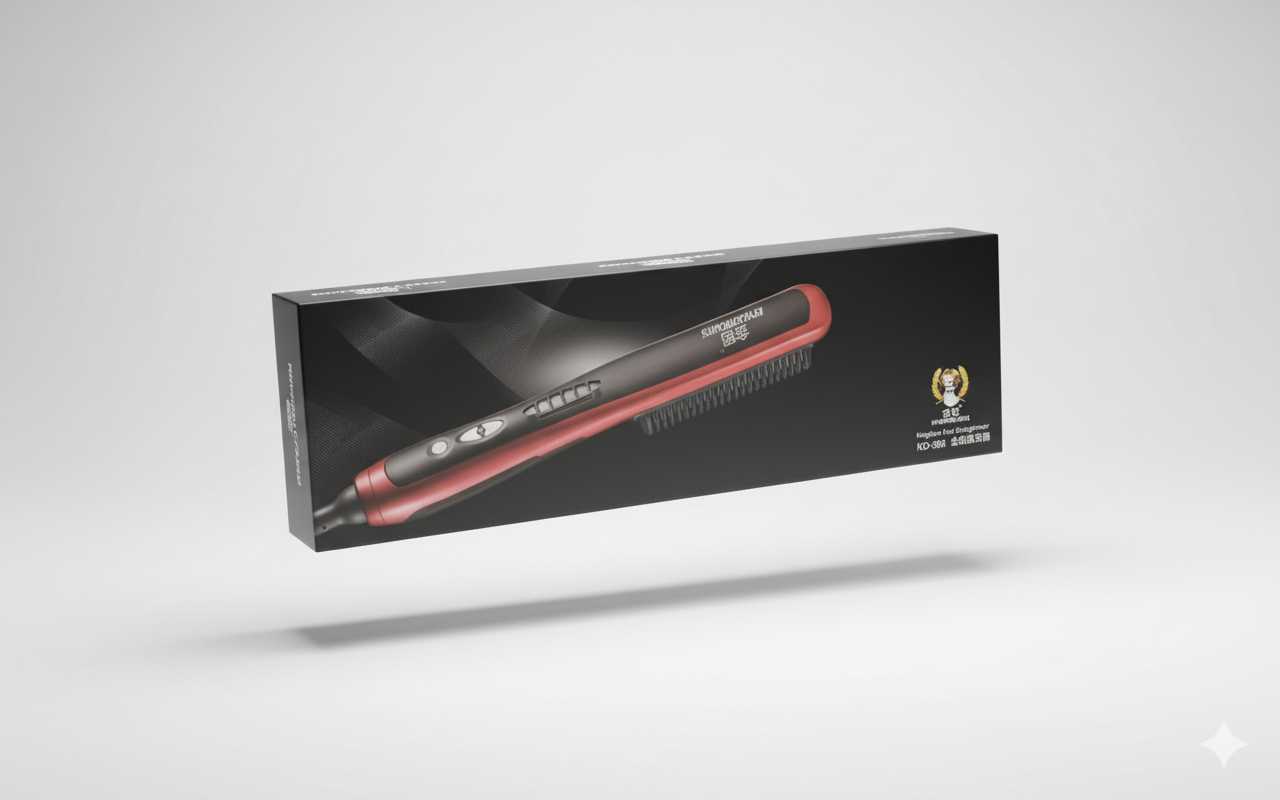 Kingdom Cares Ceramic Hair Straightener – Fast Heating Flat Iron for Smooth, Frizz-Free Hair
