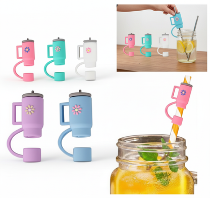 Silicone Straw Covers: Dust-Proof, Reusable & Decorative