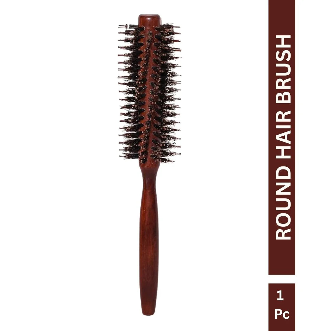 Wooden Round Brush for Blowouts – 2.8