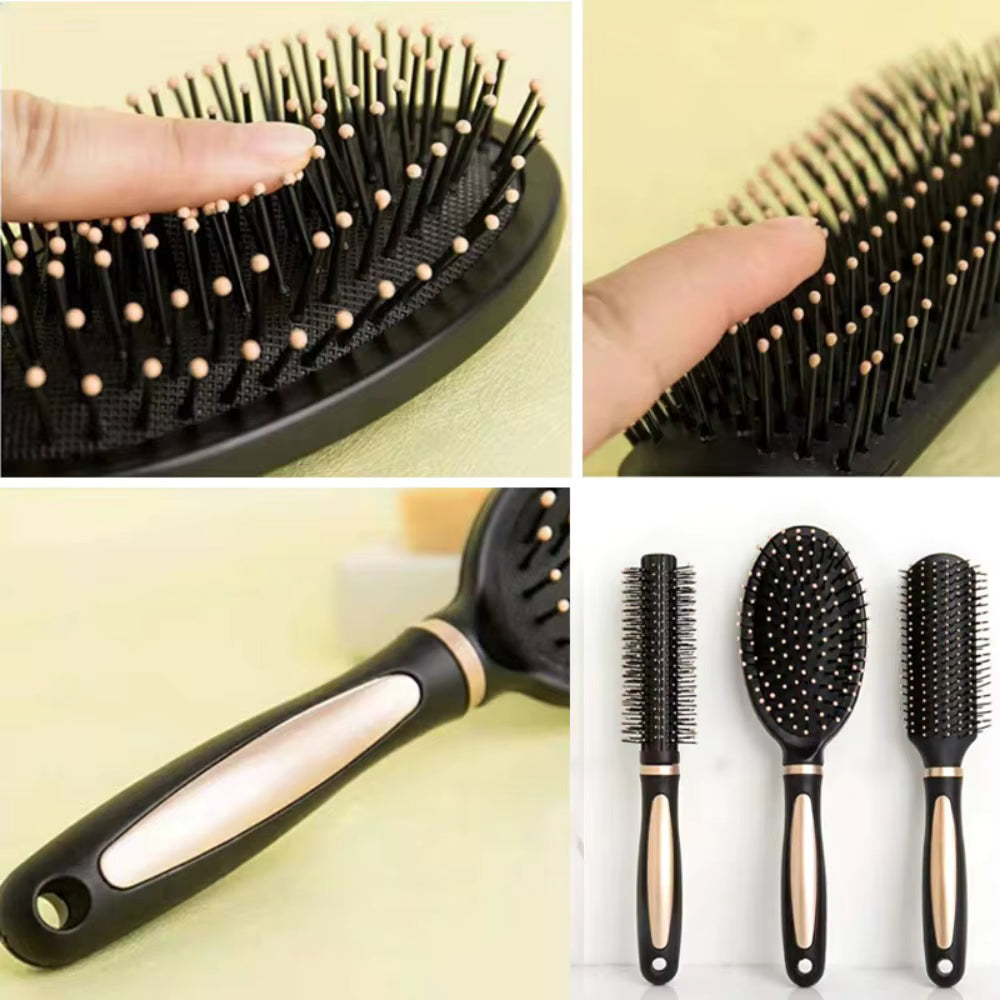 Anti-Static Air Cushion Hair Brush – Scalp Massage Detangling Comb for Women & Girls | Wet & Curly Hair Styling Salon Brush