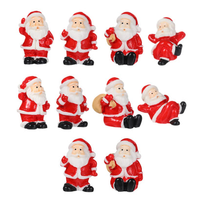 100-Pack Mini Santa Figures for Holiday DIY & Decor