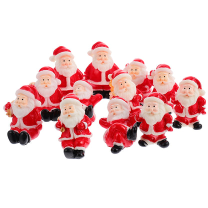 100-Pack Mini Santa Figures for Holiday DIY & Decor