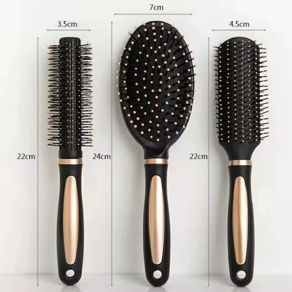 Anti-Static Air Cushion Hair Brush – Scalp Massage Detangling Comb for Women & Girls | Wet & Curly Hair Styling Salon Brush