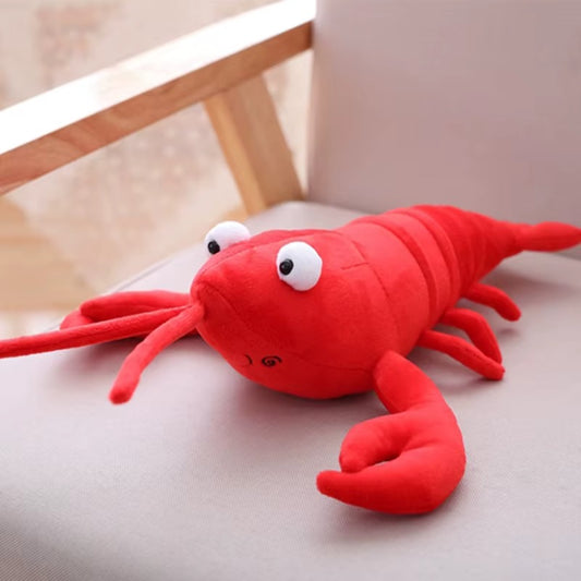 30cm Cute Cartoon Lobster Plush Toy Doll Soft Stuffed Sea Animal Lobster Pillow Creative Cushion Decor Kids Birthday Gift