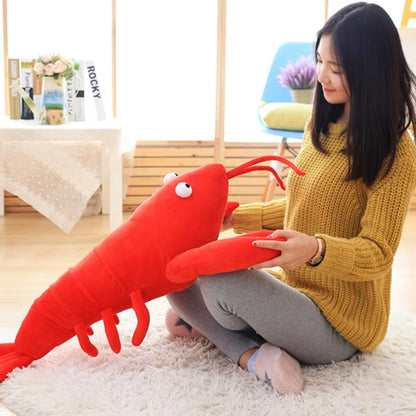 30cm Cute Cartoon Lobster Plush Toy Doll Soft Stuffed Sea Animal Lobster Pillow Creative Cushion Decor Kids Birthday Gift