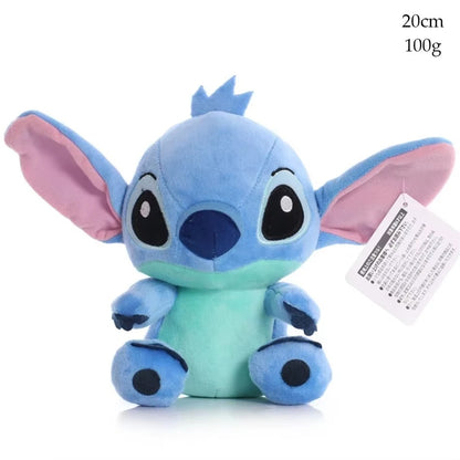 Stitch Plush Doll 20cm – Cute Disney Stuffed Toy for Kids, Soft Blue/Pink Anime Plush
