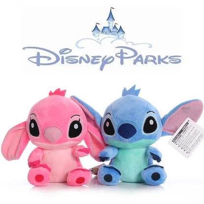 Stitch Plush Doll 20cm – Cute Disney Stuffed Toy for Kids, Soft Blue/Pink Anime Plush