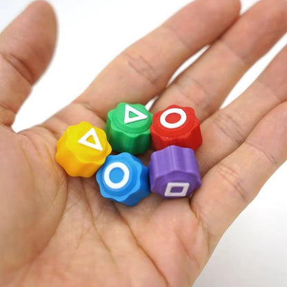 Korean Traditional Stone Catch Game – Skill-Building Toy with Detachable Dice