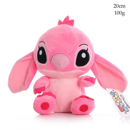 Stitch Plush Doll 20cm – Cute Disney Stuffed Toy for Kids, Soft Blue/Pink Anime Plush