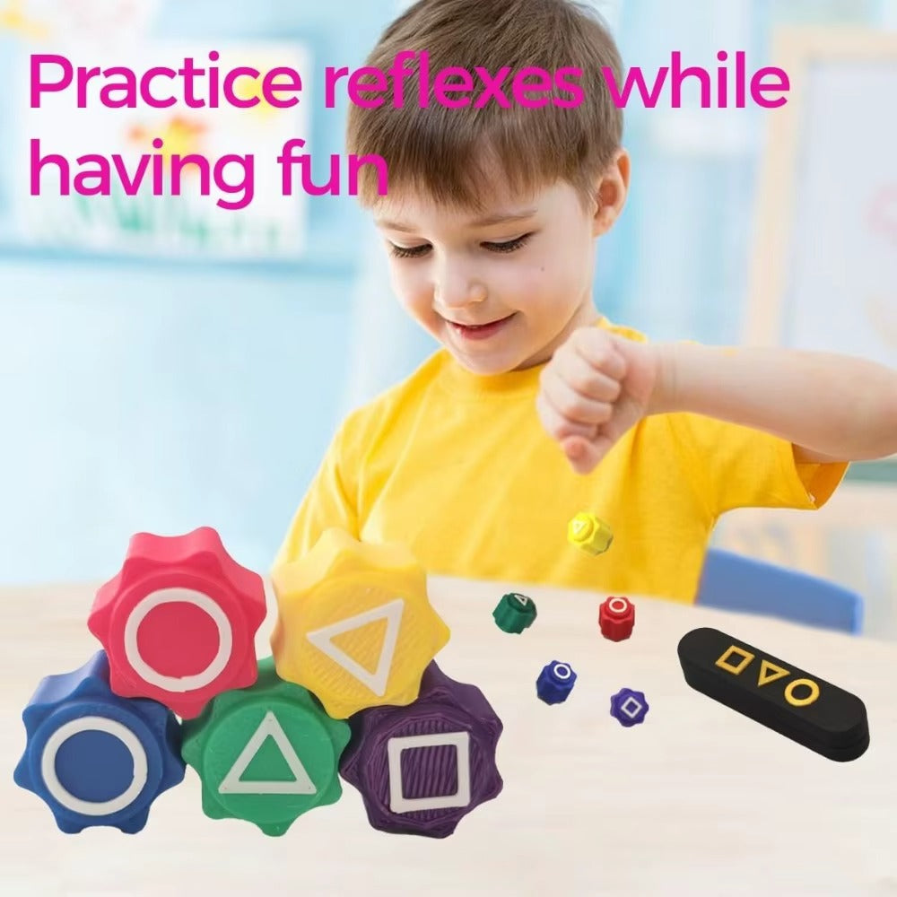Korean Traditional Stone Catch Game – Skill-Building Toy with Detachable Dice