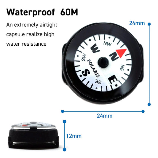 Waterproof Micro Compass 2 Models/Watchband Compass or EDC Compass